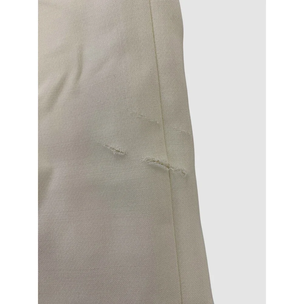 Akris Women's White Fiyki Wide Leg Wool Double-Face Pants Size 8 - Picture 6 of 9